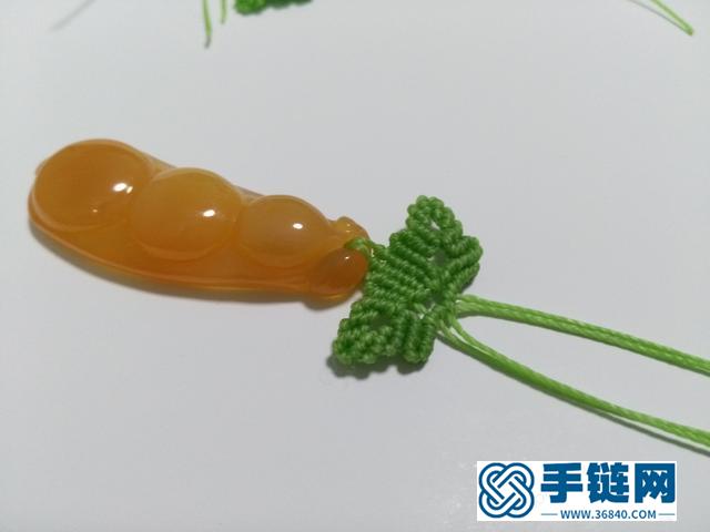 和田玉小豆荚吊坠编绳教程