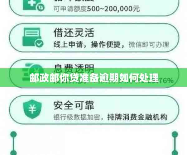 邮政极速贷逾期一年的解决策略和建议