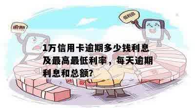 信用卡逾期本金1万9利息多少钱：一个月利息、一天利息及总利息解析