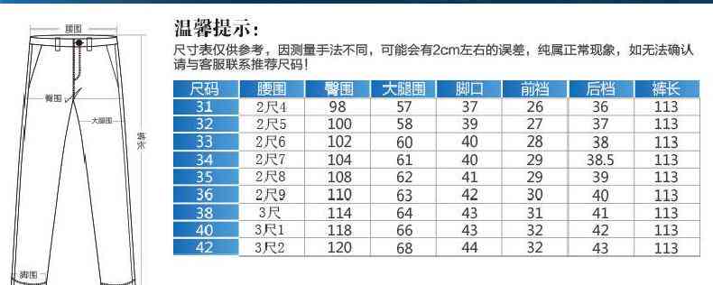 根据身高168cm、体重125kg,为您推荐合适的裤子尺码