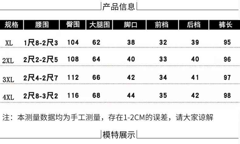 根据身高168cm、体重125kg,为您推荐合适的裤子尺码