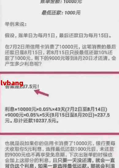 逾期一个月信用卡利息计算方法和2万逾期额度的具体费用解析