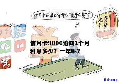 光大信用卡9000元逾期一个月的罚息和利息计算方式，以及可能产生的其他费用