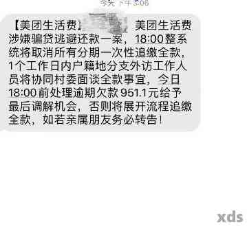 美团生活费逾期超过3天说要上门核实，是真的吗？如何应对？