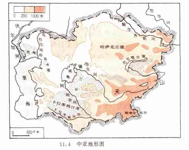 喀拉米尔山脉地理位置及喀拉米尔山口、喀拉米尔地区的省份分布情况。