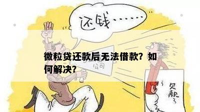 微粒贷还款后无法再次借款原因解答