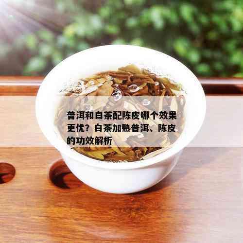 白茶、普洱熟茶和陈皮的混合功效：一种全面的健饮品解析