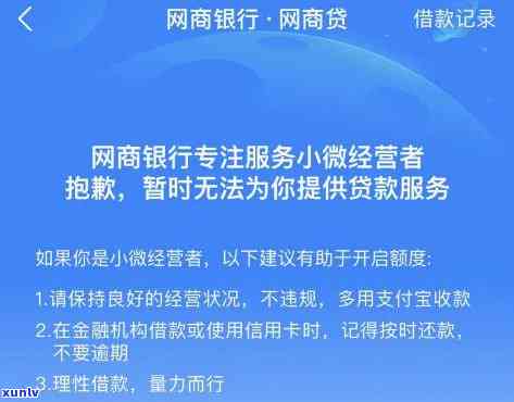 网商贷布暂停新用户申请，业务调整进行中