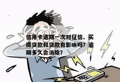 发生了一次信用卡逾期怎么办，影响贷款和吗？