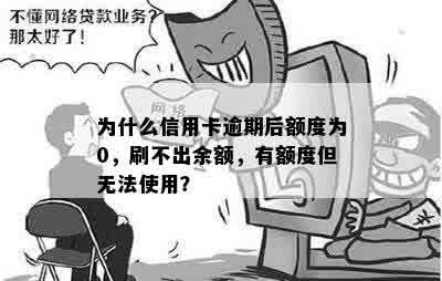 为什么逾期后信用卡额度为0,还上后显示有额度刷不出来？