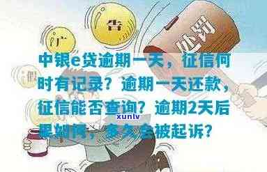 中银e贷逾期7天影响：处理方法与记录时间