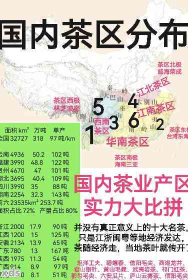 普洱茶总产量排名榜前十名：品种、及省份分析