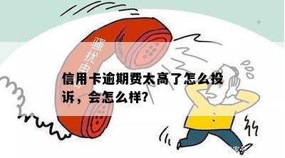 银行信用卡逾期手续费过高向哪投诉？怎么算？多少？