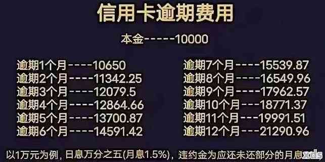 信用卡逾期五年的后果与解决方案：详尽计算与利息分析