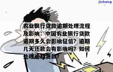 农业银行贷款十万逾期两天，如何处理？