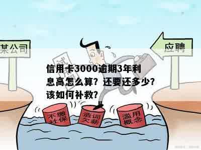 信用卡3000逾期3年利息是多少？逾期三年应如何补救？