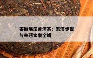 云普洱茶的特点及展开的文案表场景记录：探寻云南古树普洱茶的独特魅力