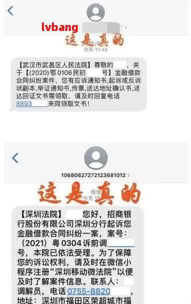 网贷逾期未还款，收到1069开头的立案短信，如何应对？