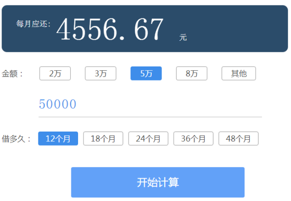 信用贷款五万一个月利息计算方法及相关注意事项