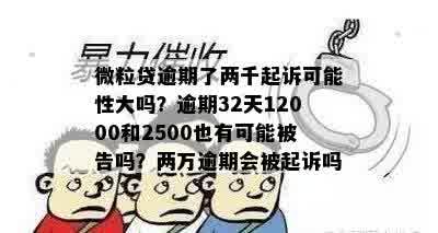 微粒贷逾期2500元是否会导致起诉：探讨可能性及应对策略