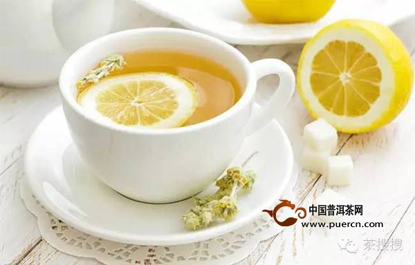 生柠檬泡普洱茶