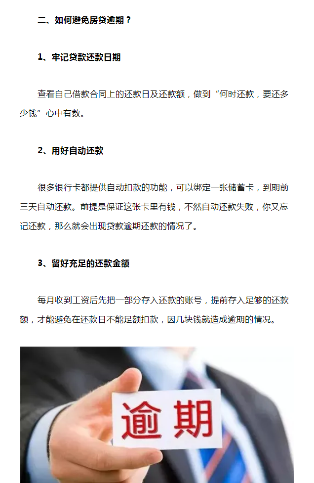 如果没有还款逾期会怎么样，处理流程是什么？