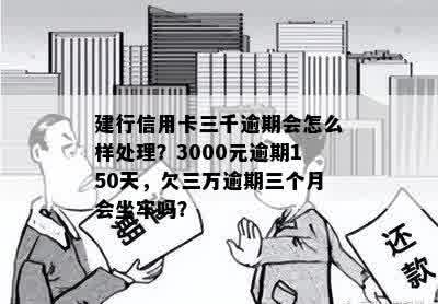 建行信用卡3000元逾期150天利息及相关后果