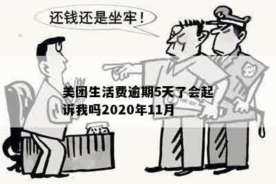 美团生活费逾期5天会起诉我吗？2020年11月逾期6天的后果