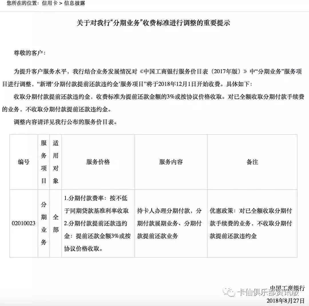 建行信用卡账单分期提前还款还收手续费吗？