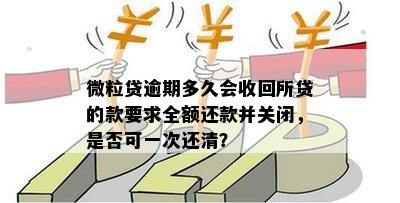 已还清微粒贷逾期款项，如何顺利关闭账户？了解完整步骤与注意事项