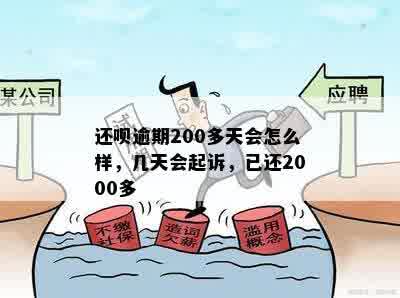 还钱逾期200多天会怎么样