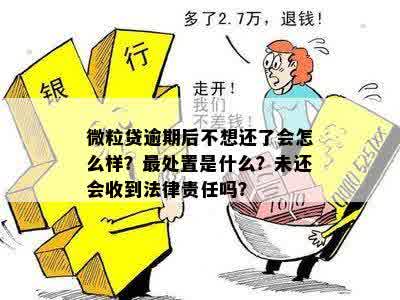 微粒贷逾期不还了会怎么样吗？安全吗？收到什么法律责任？