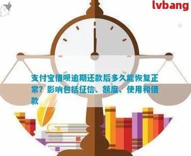 支付宝借呗逾期后还清，何时能再次使用？