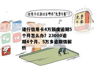 新建行信用卡逾期4个月还款23000元的挣扎与解决策略