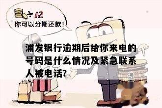 浦发银行逾期还款后，紧急联系人何时会被电话联系？如何避免此类情况？