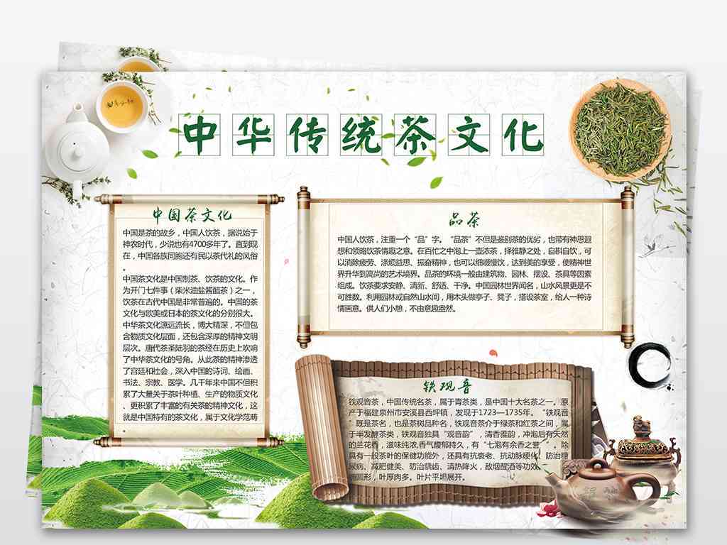 普洱茶小报：创意手绘普洱茶海报与手抄报