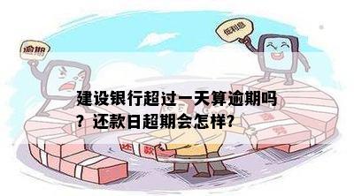 '建行龙卡还款日超出一天算逾期吗，如何处理？'