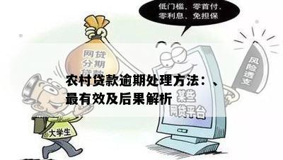 农户贷款逾期解决方案：如何处理、影响与应对建议