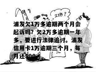 浦发信用卡逾期一年8000元：可能面临的法律诉讼及如何解决逾期问题