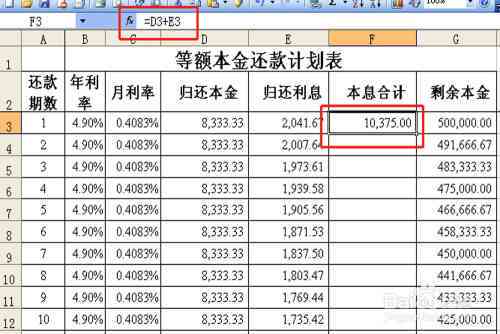 2万分期36期：每月等额本金还款分析与计算