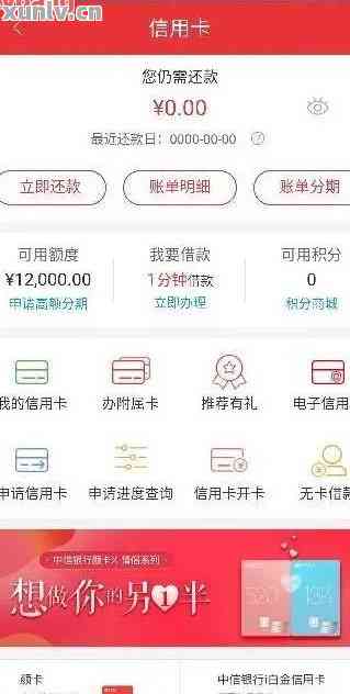 中信信用卡还款成功但账单显示未还清的解决方法