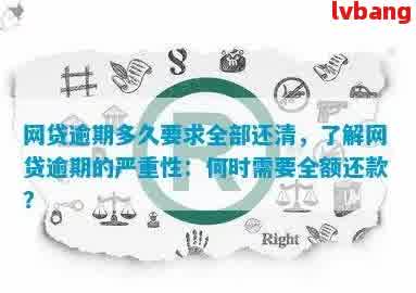 网贷逾期全额还款期限：多久后会被要求偿还所有贷款？