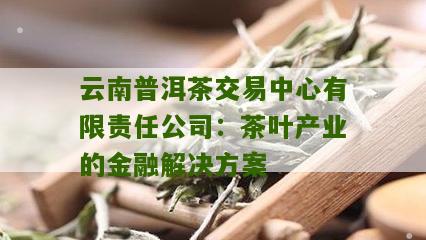 云南普洱茶金融平台