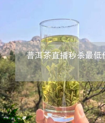 直播间普洱茶价格低