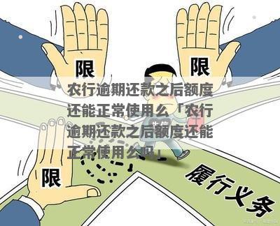 农行逾期还款后额度是否正常使用？