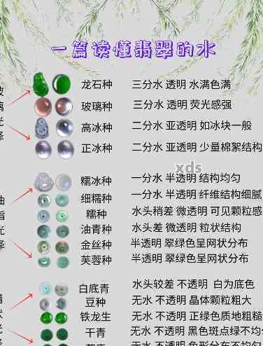 全面解析翡翠种水等级：从颜色、透明度到质地的详细排名指南