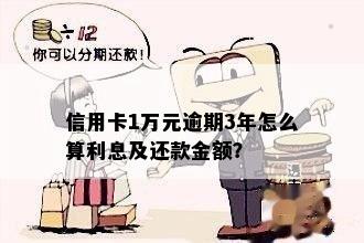 信用卡1万元分3期利息多少，每月应还金额是多少？