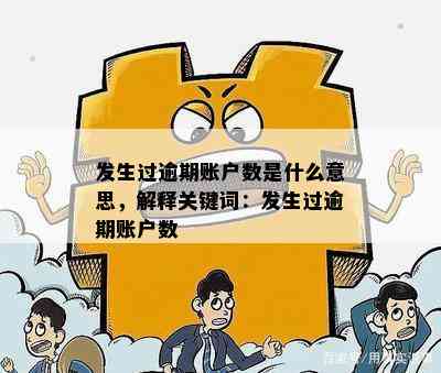 关于逾期账户数量的解释：发生过逾期的账户数是什么意思？