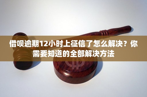 逾期仅几小时的借呗：如何应对和解决？