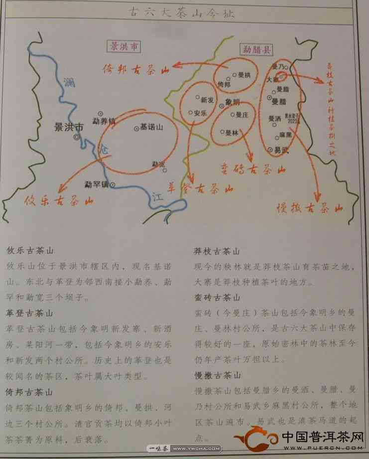 中国普洱茶古六大茶山及相关电子书和新六大茶山介绍